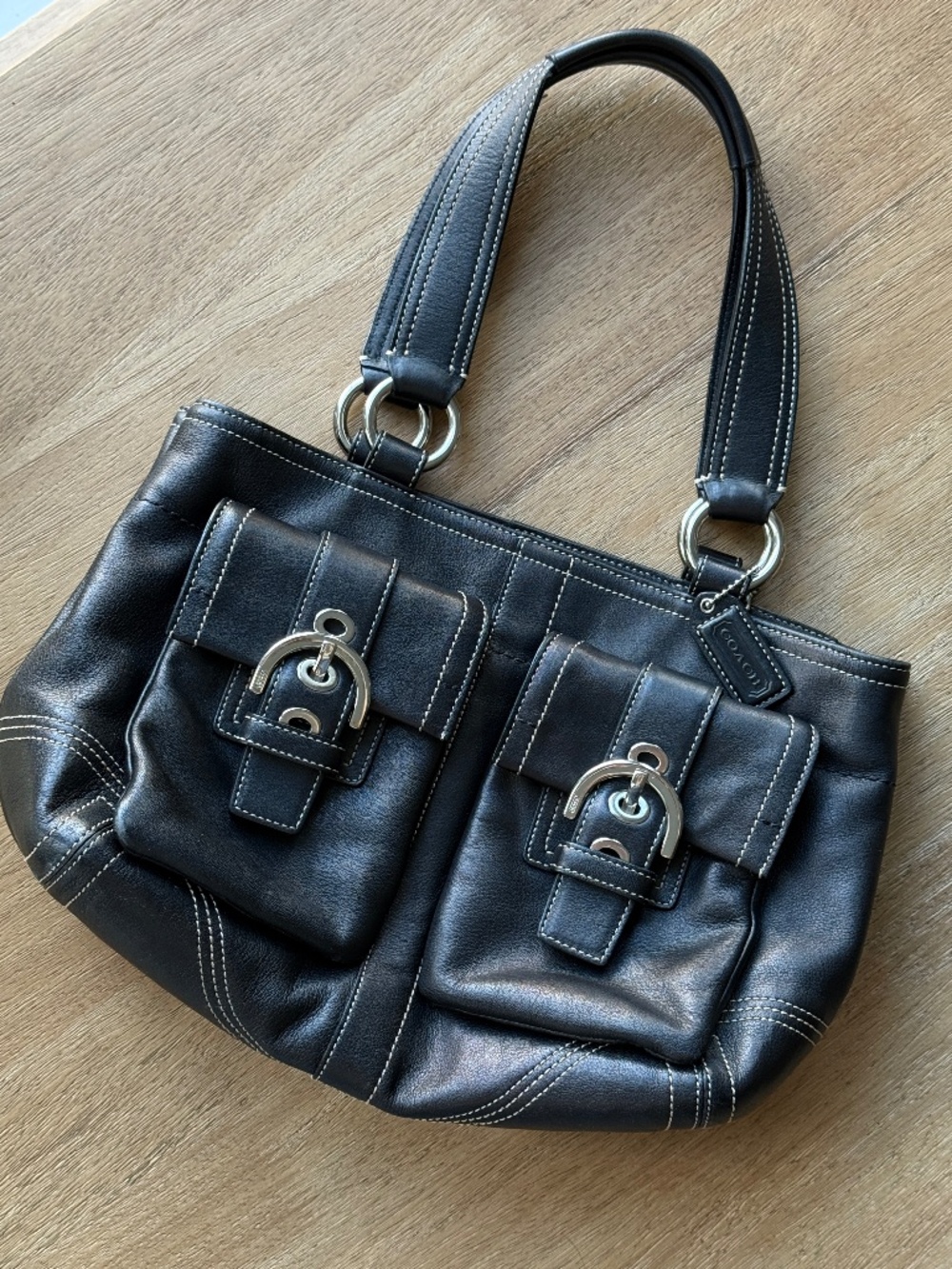 Vintage Coach SoHo Pocket Tote 8A09 Y2K